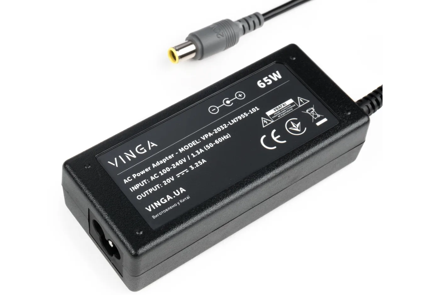 Блок живлення до ноутбуку Vinga Lenovo 65W 20V 3.25А 7.9*5.5 (VPA-2032-LN7955-101)