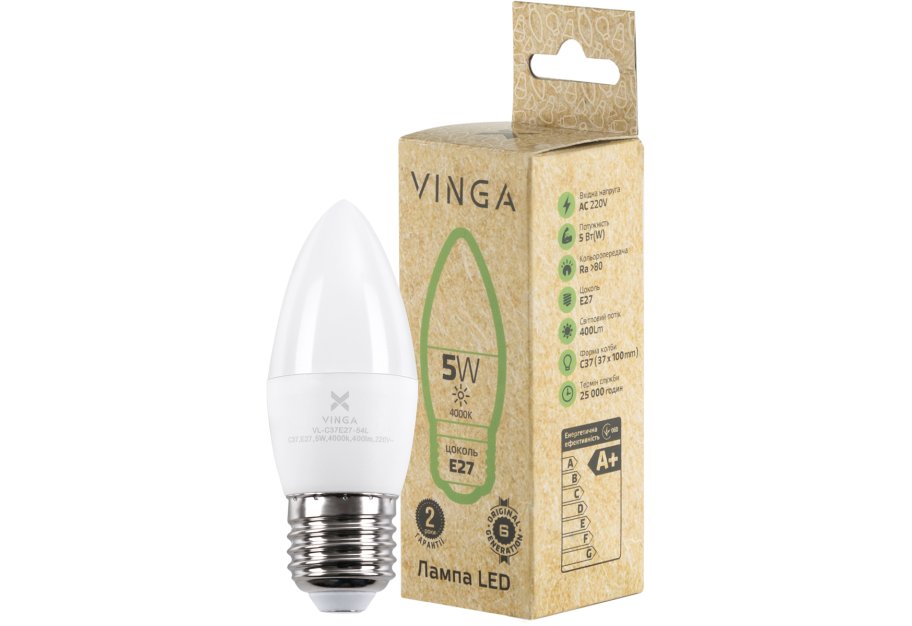 Light bulb Vinga VL-C37E27-54L