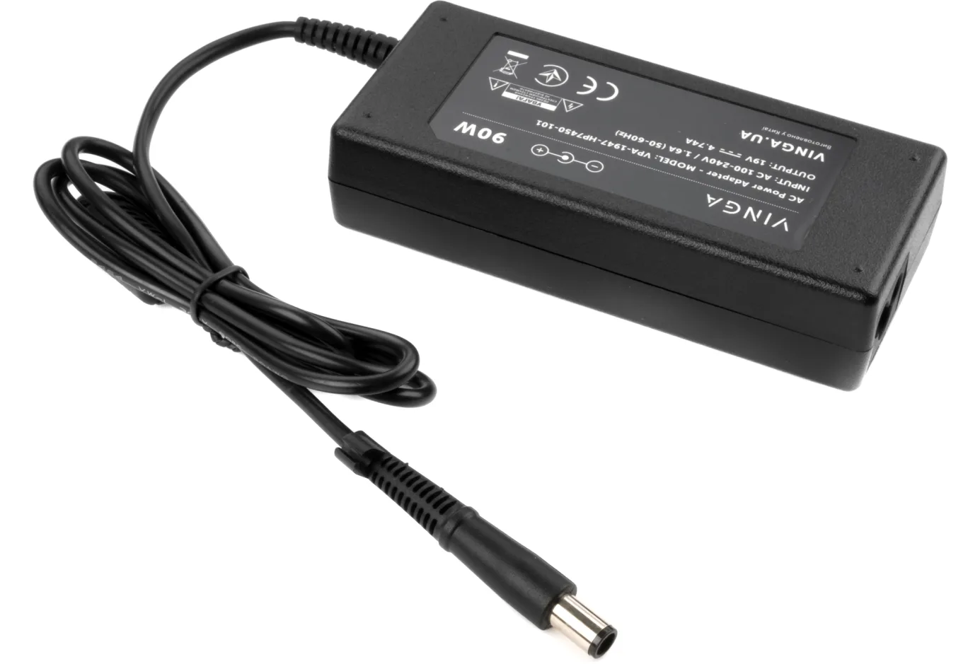 Блок живлення до ноутбуку Vinga HP 90W 19V 4.74A 7.4*5.0 (VPA-1947-HP7450-101)