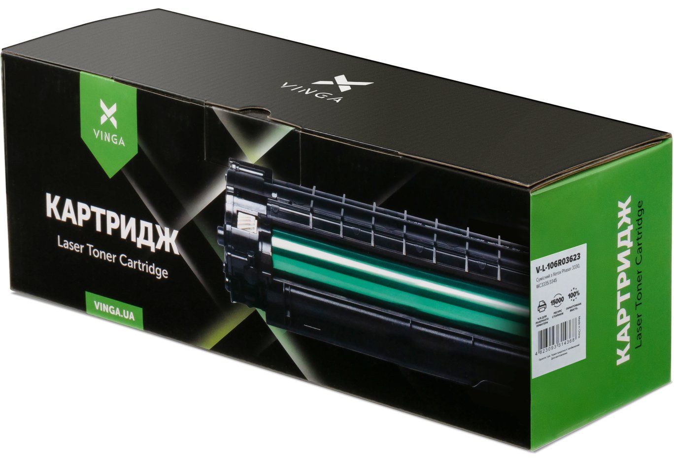 Cartridge Vinga XEROX WC 3335/3345/Ph3330 (106R03621/106R03623) 15K (V-L-106R03623)