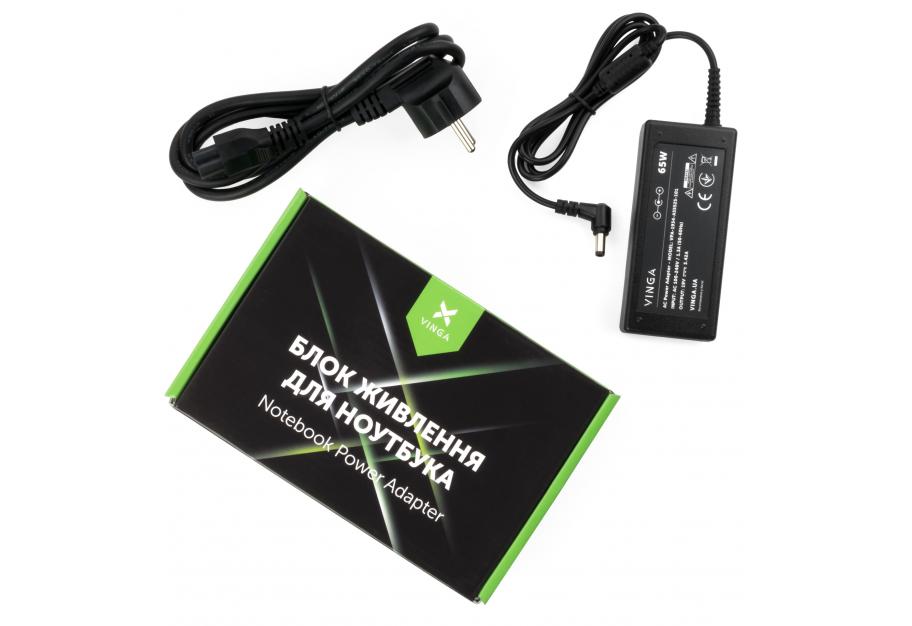 Laptop power supply Vinga ASUS 65W 19V 3,42A 5.5*2.5 (VPA-1934-AS5525-101)