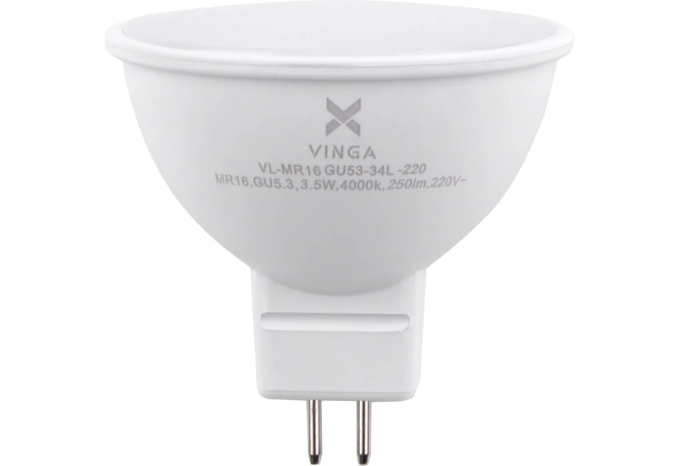 Лампочка Vinga VL-MR16GU53-34L-220