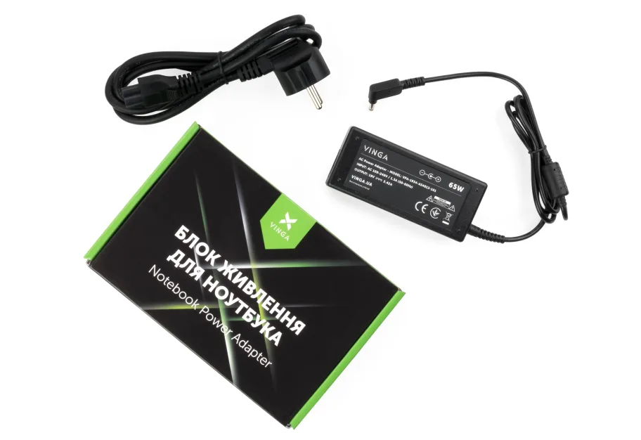 Laptop power supply Vinga ASUS 65W 19V 3,42A 4.0 *1.35 (VPA-1934-AS4013-101)