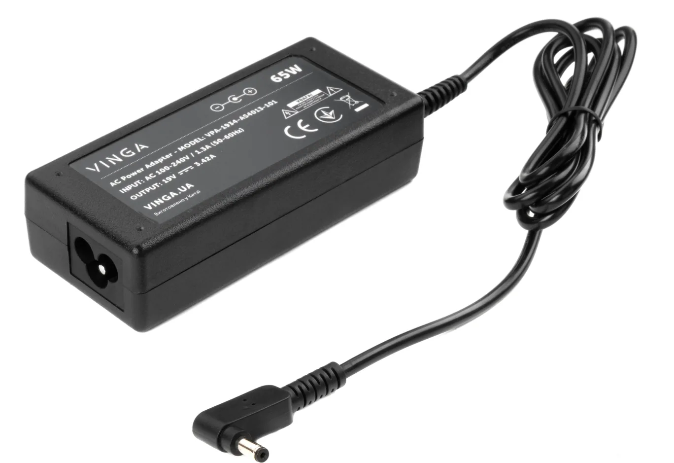 Laptop power supply Vinga ASUS 65W 19V 3,42A 4.0 *1.35 (VPA-1934-AS4013-101)