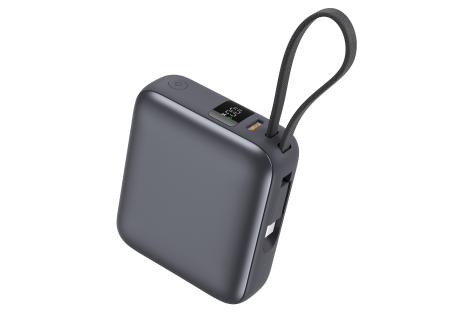 Батарея універсальна Vinga 10000 mAh 35W Display Cable (VPBB1035C)