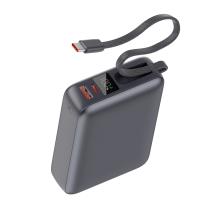 Батарея універсальна Vinga 20000 mAh 45W Display Cable (VPBB2045C)