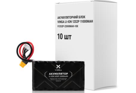 Акумуляторний блок Vinga Li-Ion 12S2P 11000mAh коробка 10 штук (V12S2P-22000MAH-10X)