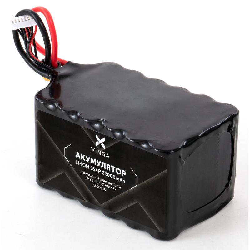 Акумуляторний блок Vinga Li-Ion 6S4P 22000mAh з балансувальним дротом (V6S4P-22000MAH)