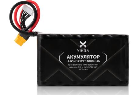 Акумуляторний блок Vinga Li-Ion 12S2P 11000mAh з балансувальним дротом (V12S2P-22000MAH)