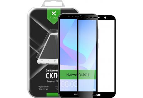 Скло захисне Vinga для Huawei Y6 2018 (Black) (VTPGS-Y62018)