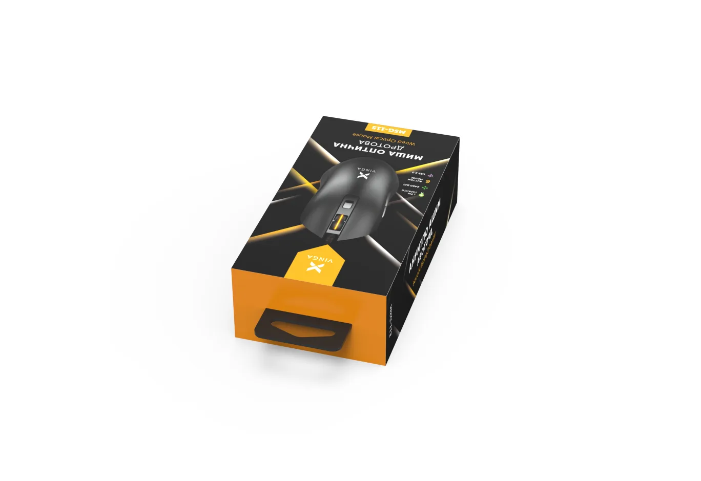 Мишка Vinga MSG-115 Black