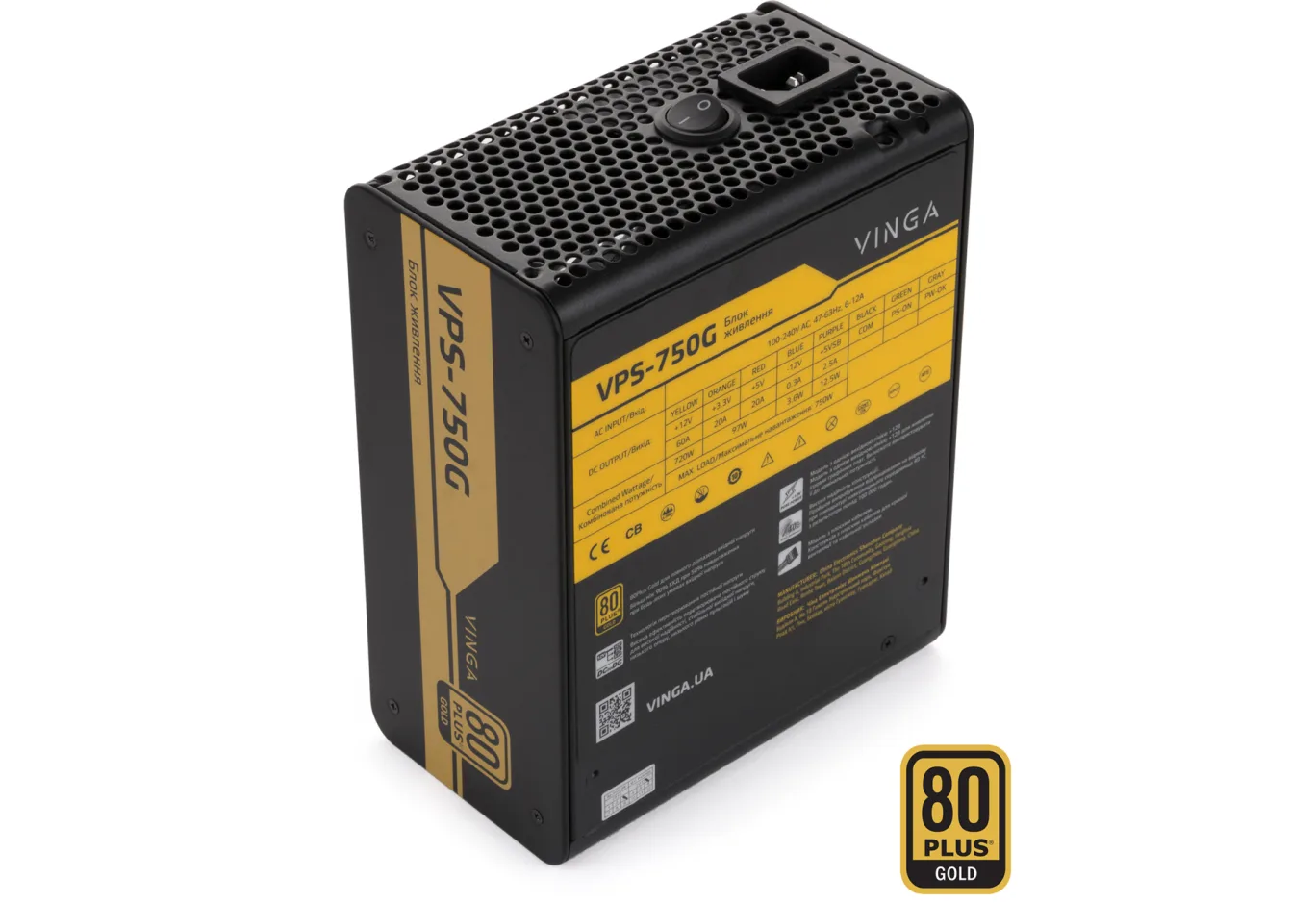Блок живлення Vinga 750W (VPS-750G)