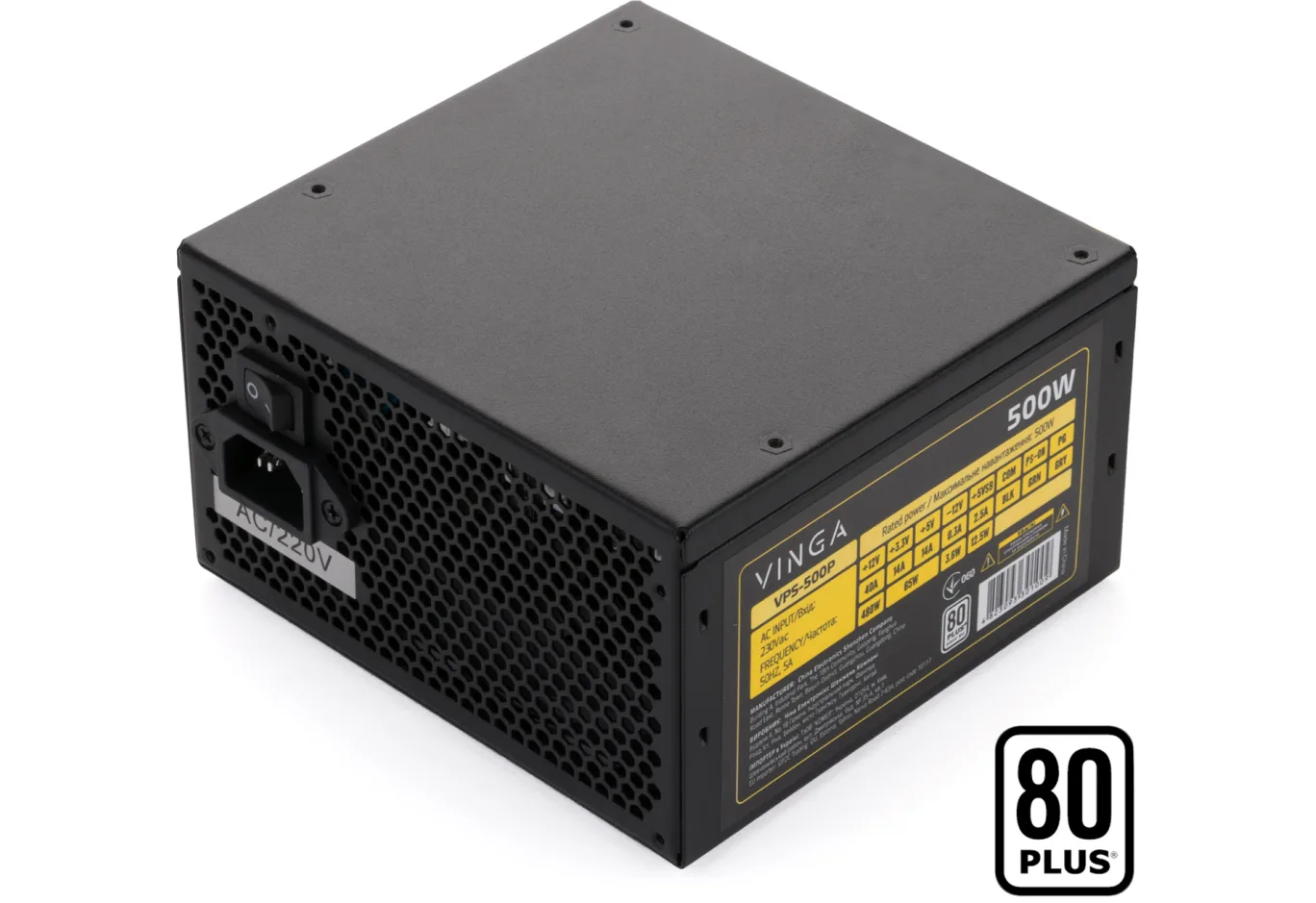 Power supply Vinga 500W (VPS-500P)