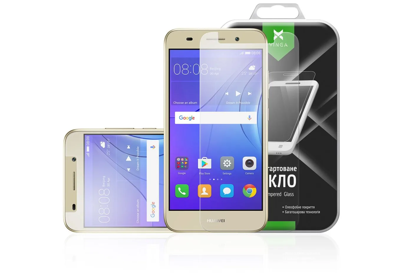 Protective glass Vinga для Huawei Y3 2017 (Clear) (VTPGS-Y32017)