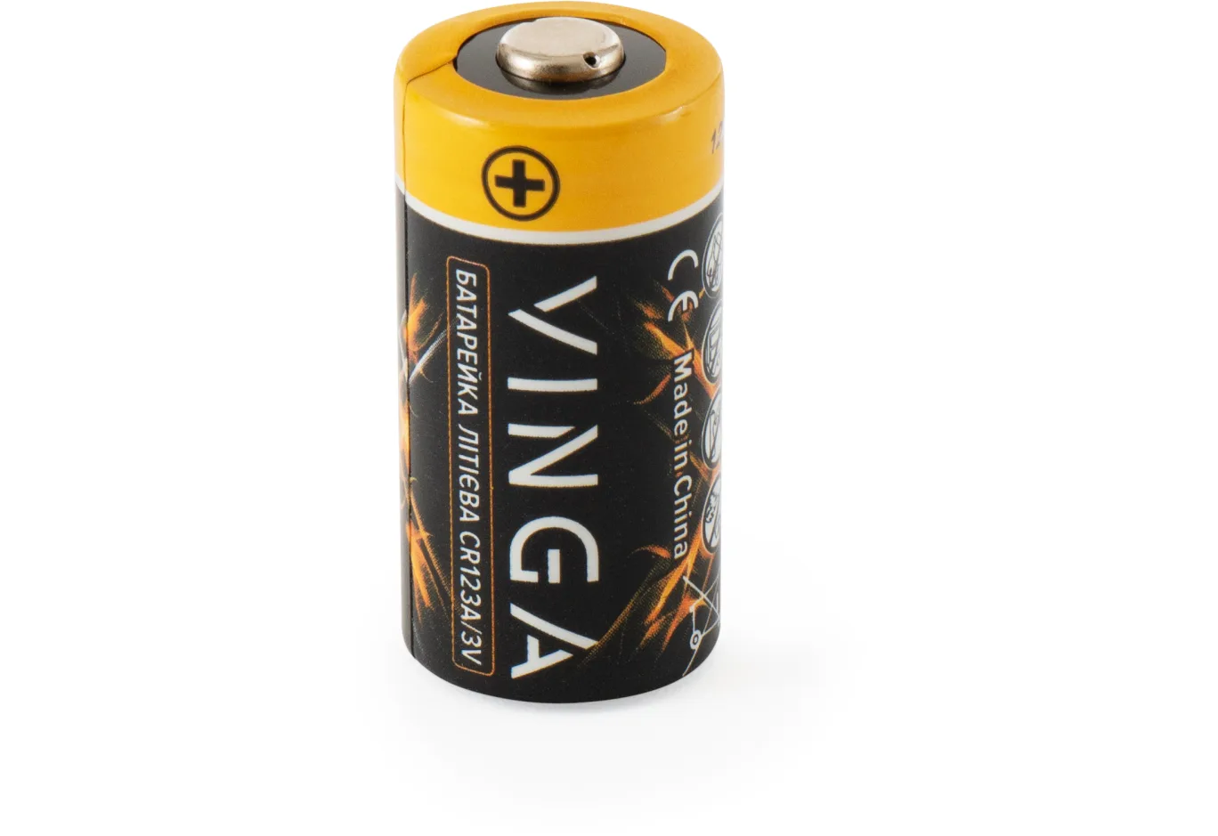 Battery CR123A Lithium Vinga (VJLBCR123A1)