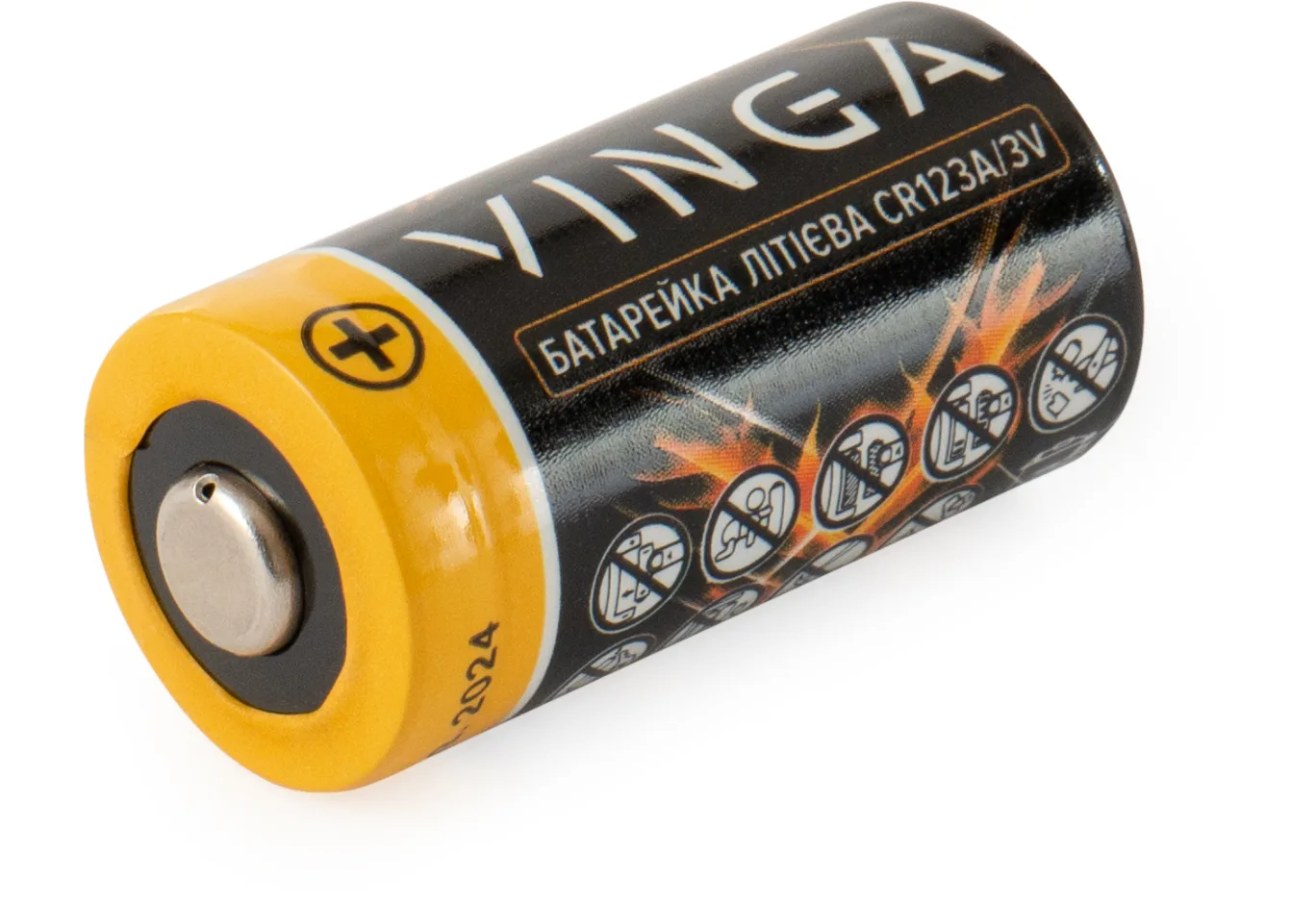 Battery CR123A Lithium Vinga (VJLBCR123A1)