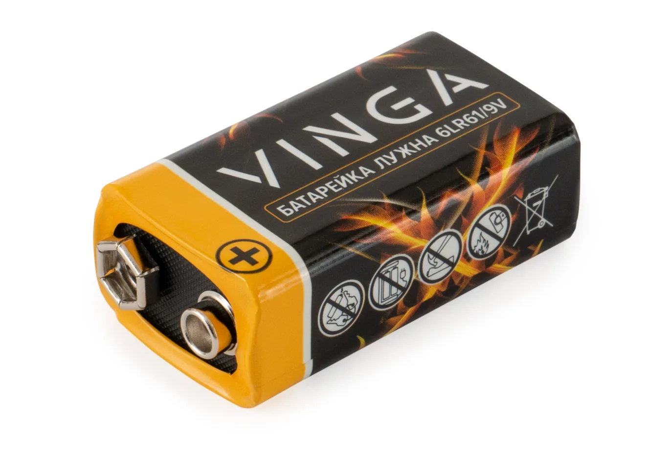 Battery 9V 6LR61 Alkaline Vinga (VJAB9V1)