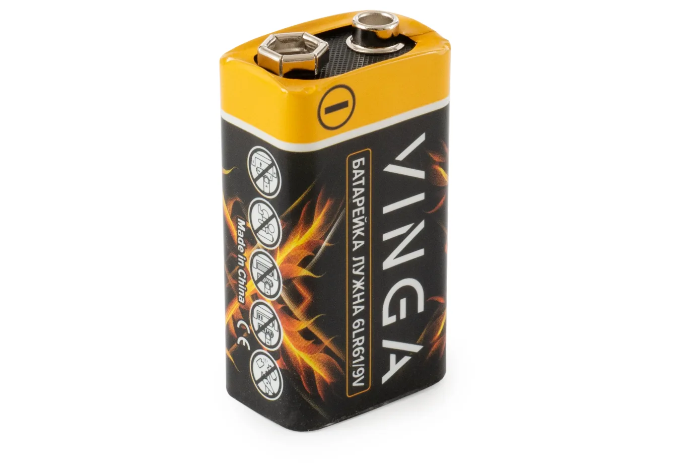 Battery 9V 6LR61 Alkaline Vinga (VJAB9V1)