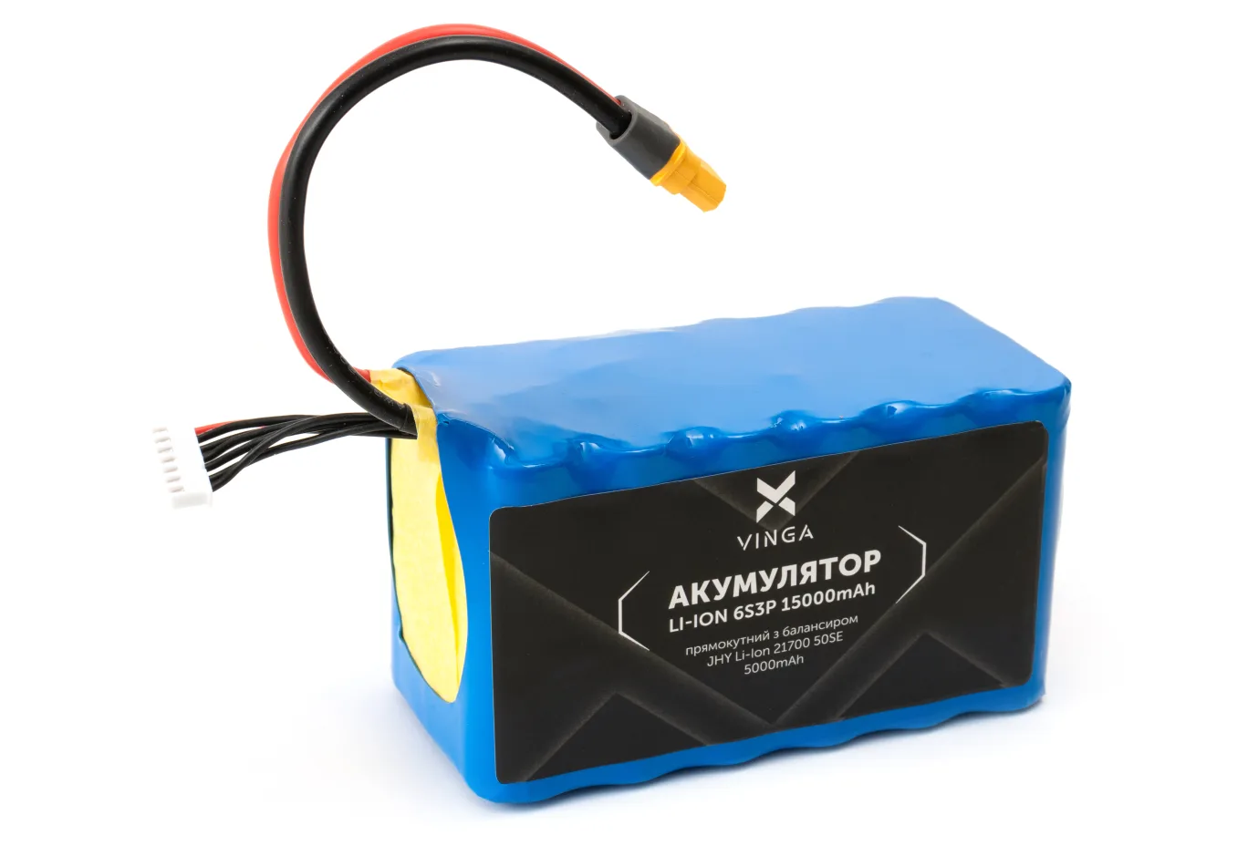 Battery pack Vinga Li-Ion 6S3P 15000mAh коробка 10 шт (JHY Li-Ion 21700 5000mAh) (V6S3P-10PCS-15000MAH)