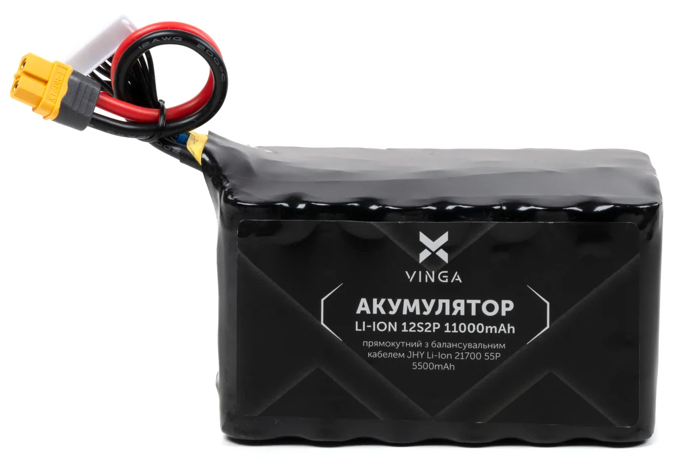 Battery pack Vinga Li-Ion 12S2P 11000mAh з балансувальним дротом (V12S2P-11000MAH)