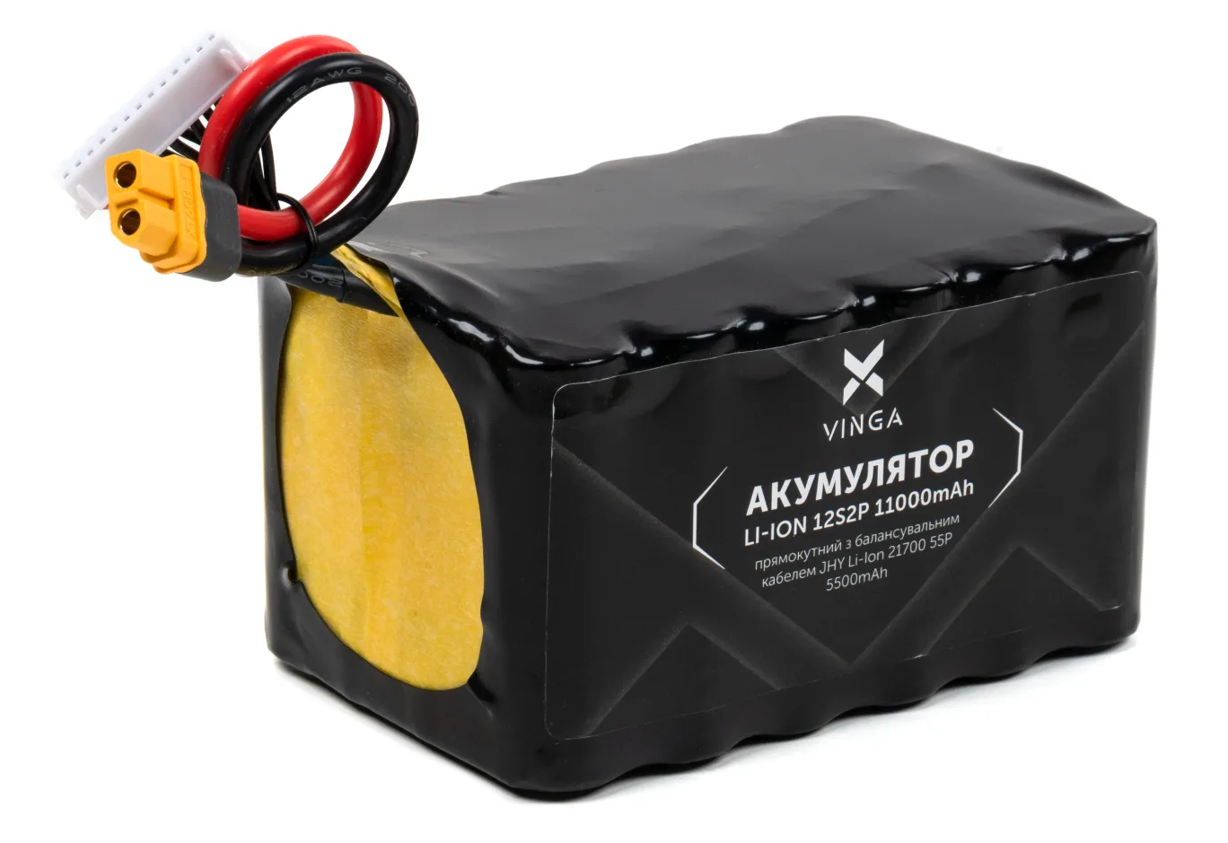 Battery pack Vinga Li-Ion 12S2P 11000mAh з балансувальним дротом (V12S2P-11000MAH)