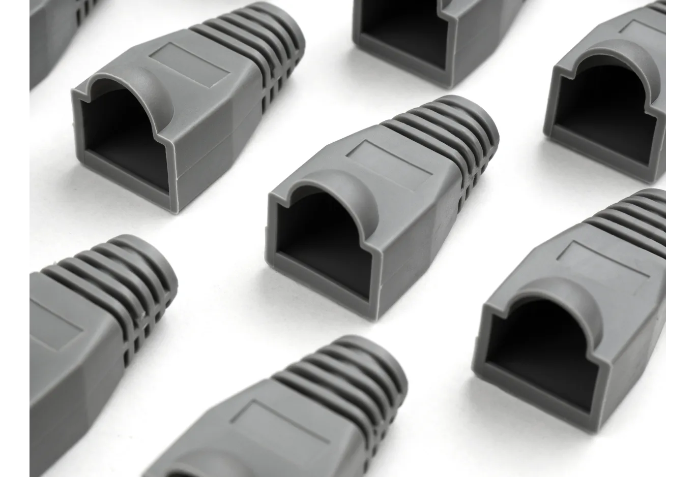 Ковпачок конектора Vinga RJ45 100 pcs grey (VCPSLGR)