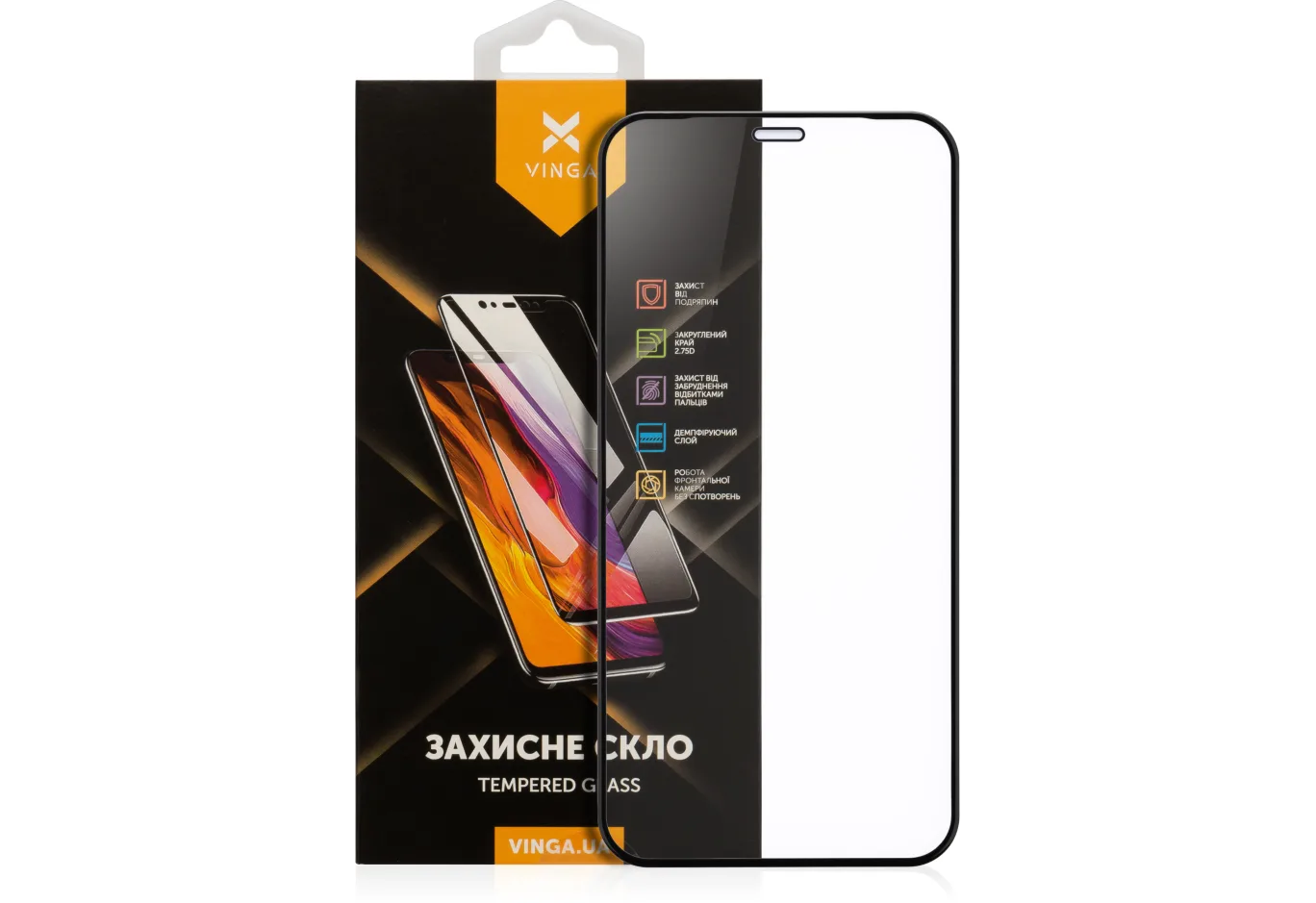 Скло захисне Vinga Apple iPhone 12 Mini (VGIP12MI)