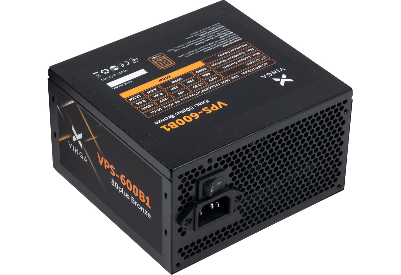 Блок живлення Vinga 600W (VPS-600B1)
