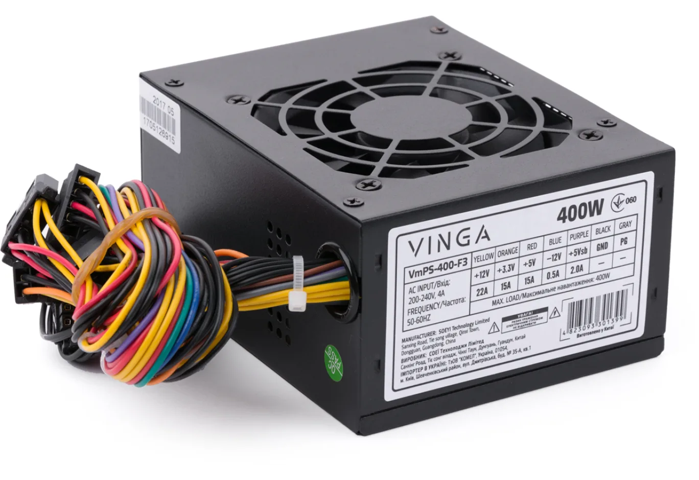 Power supply Vinga 400W (VmPS-400-F3)