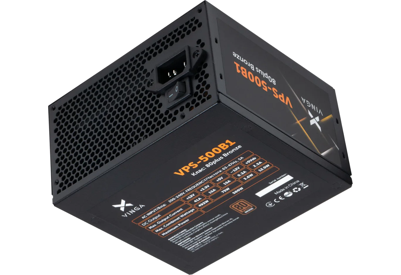 Power supply Vinga 500W (VPS-500B1)