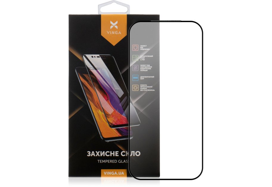 Скло захисне Vinga Apple iPhone 17 Pro (VGIP17P)