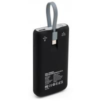 Батарея универсальная Vinga 10000 mAh SuperQC soft touch w/cable 22.5W black (VPB1SQSCBK)