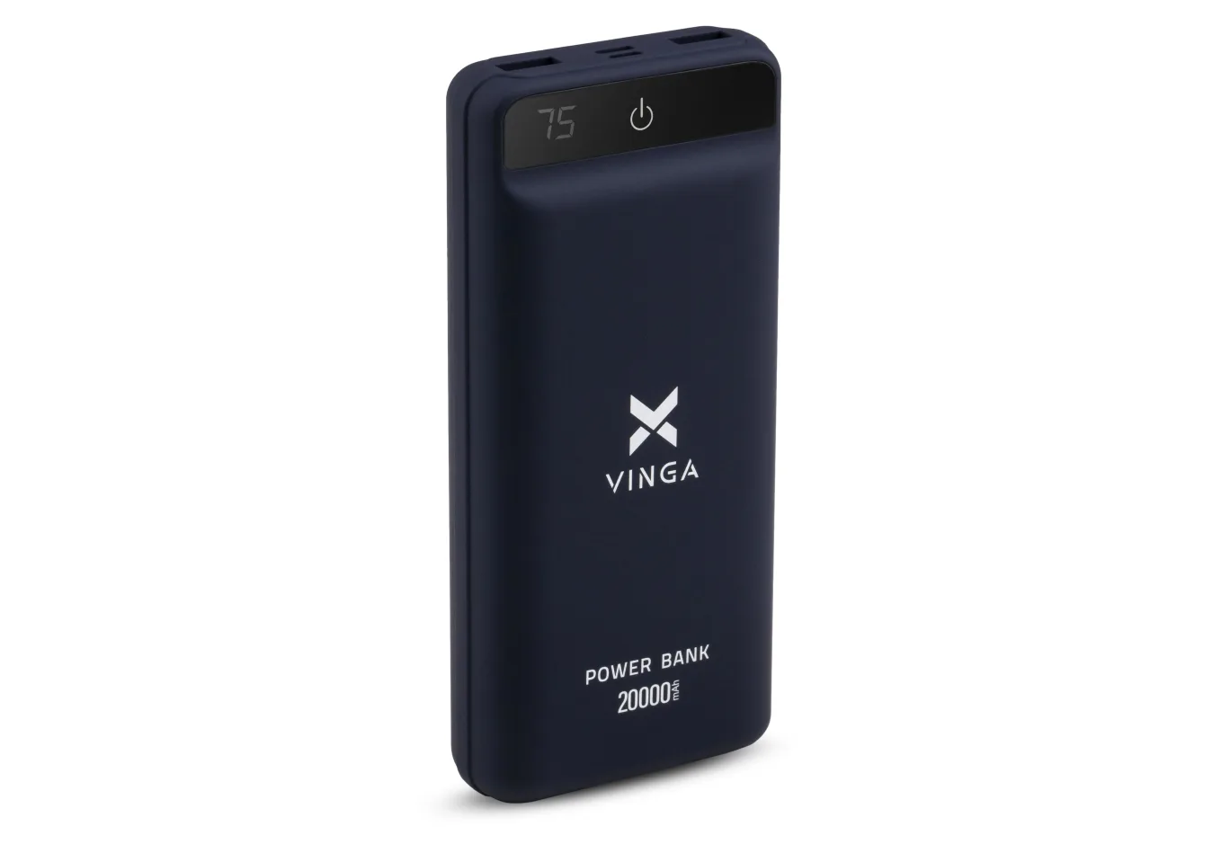 Universal Battery Vinga 20000 mAh QC3.0 Display soft touch purple (VPB2QLSP)