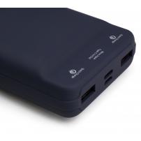 Батарея універсальна Vinga 20000 mAh QC3.0 Display soft touch purple (VPB2QLSP)