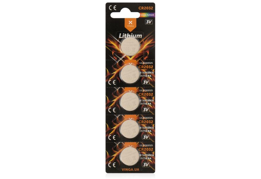 Battery CR2032 Lithium 5pcs Blister Vinga (VJLBCR20325)