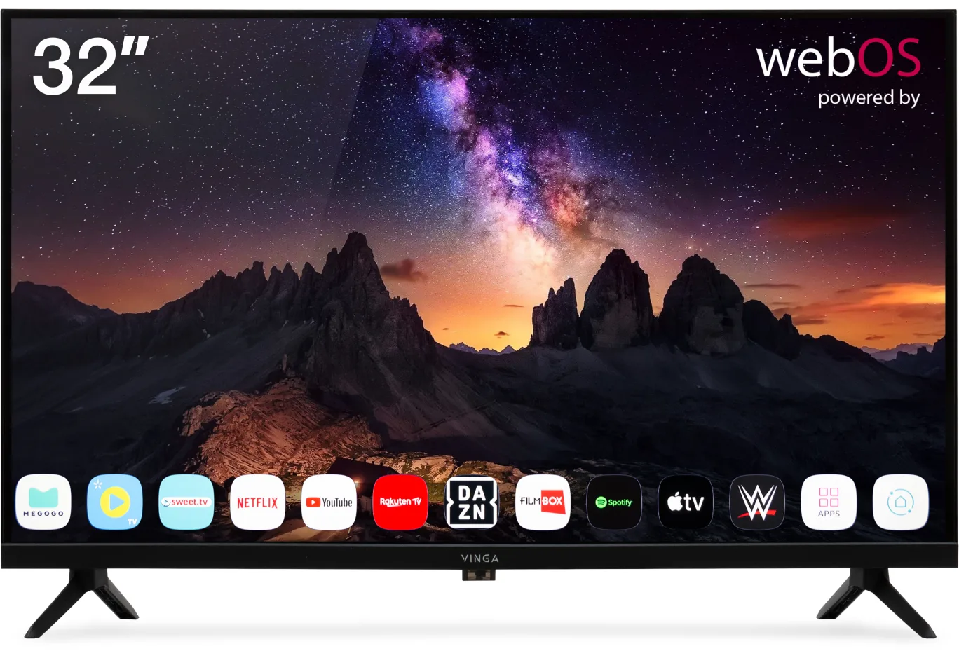 Телевізор Vinga S32HD26BWEB