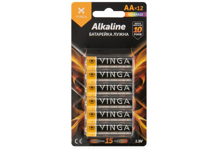 Battery AA LR6 Alkaline 12pcs Blister Vinga (VJABAA12)