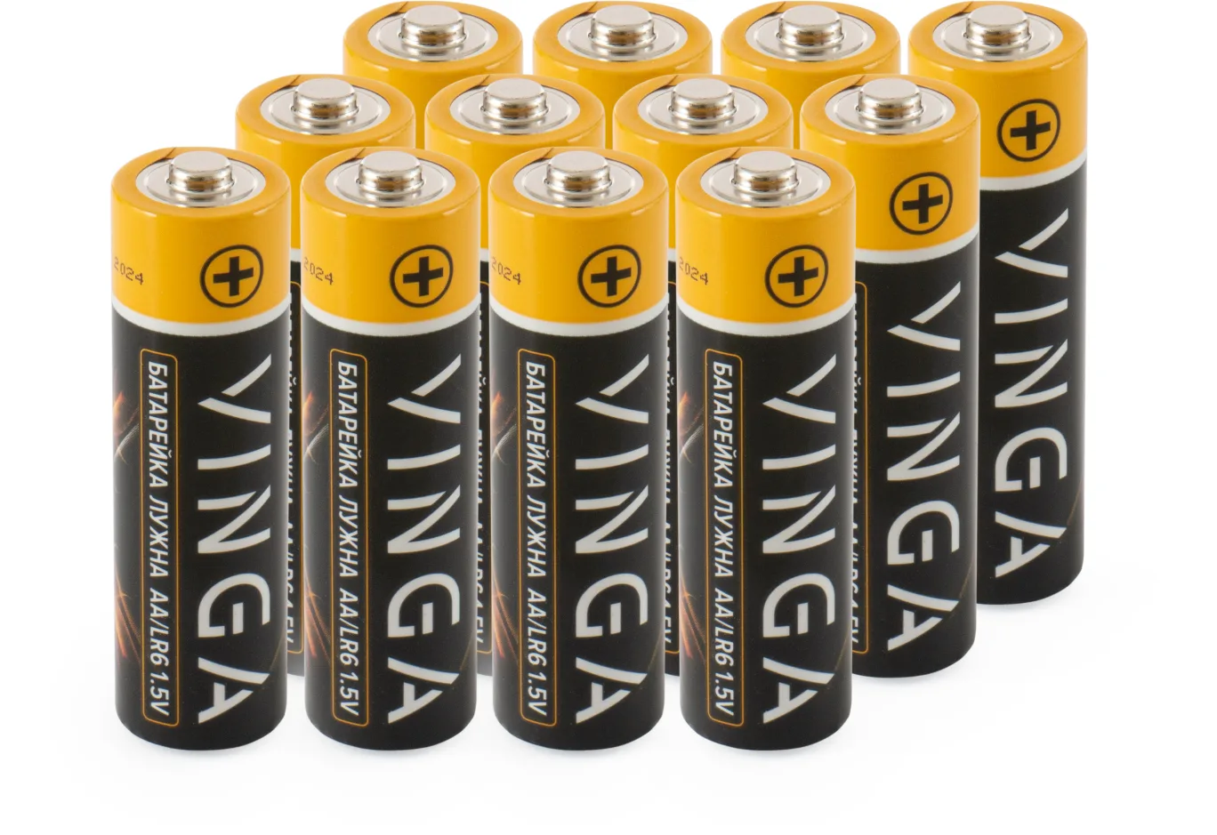 Батарейка AA LR6 Alkaline 12pcs Blister Vinga (VJABAA12)