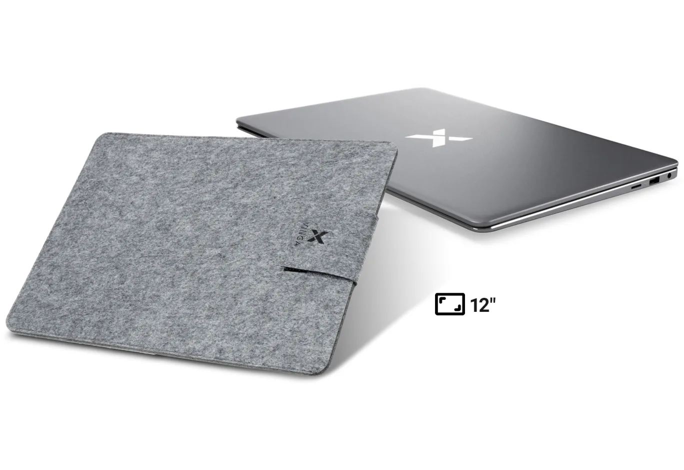 Чохол до ноутбука Vinga 12" NSF120 Gray (NSF120GY)