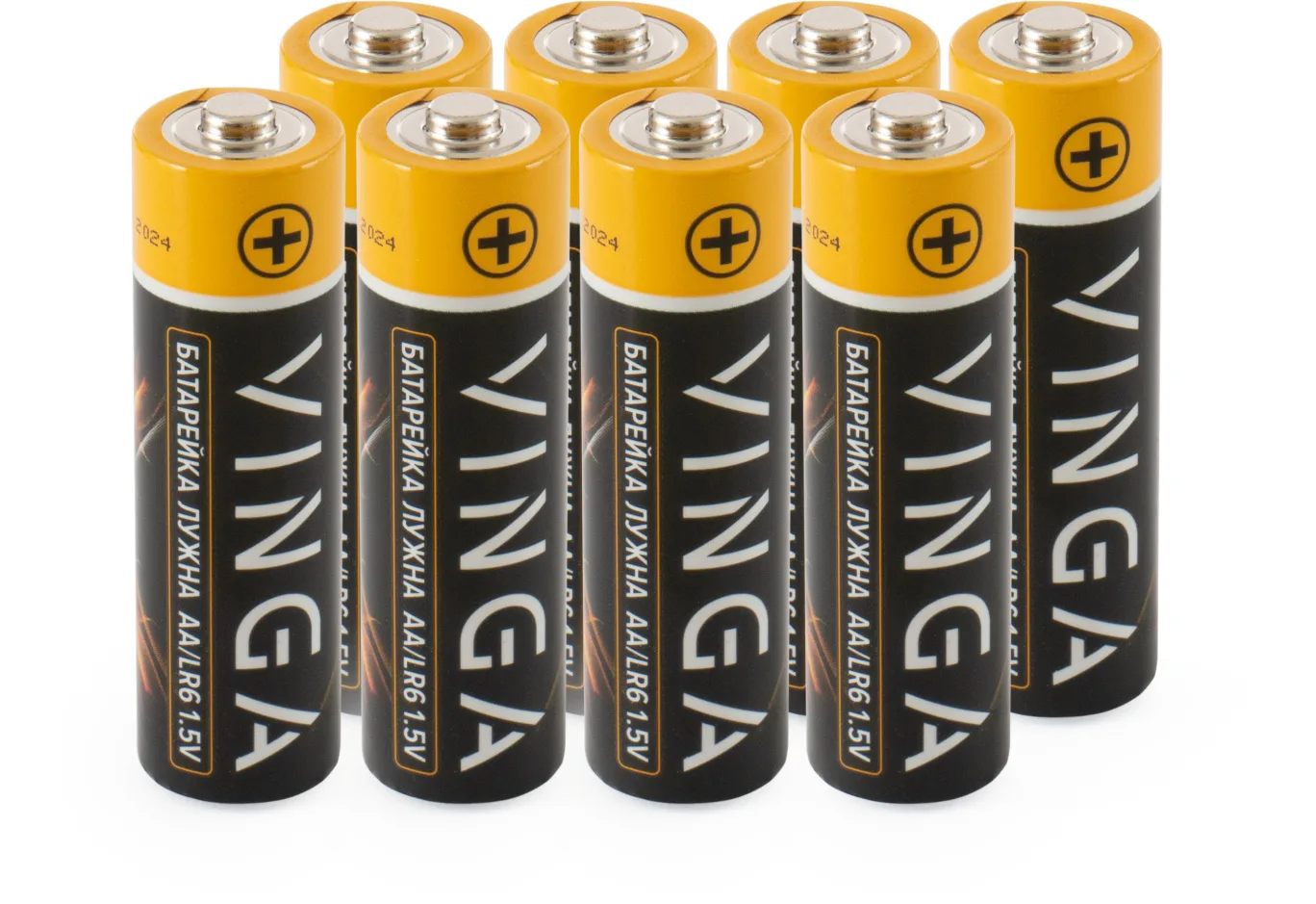 Батарейка AA LR6 Alkaline 8pcs Blister Vinga (VJABAA8)