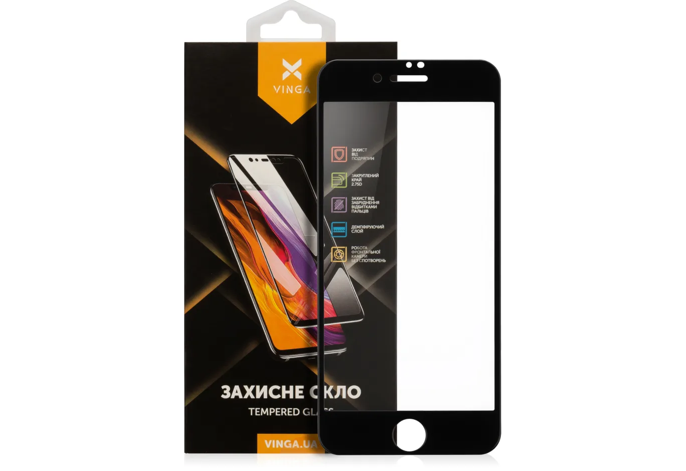 Скло захисне Vinga Apple iPhone 7/8/SE 2020 (VGIPSE2)