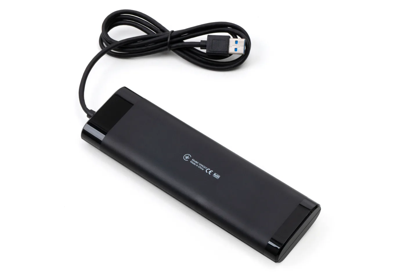 Hub Vinga USB3.0 to 7*USB3.0 1m cable with Switch and Power Adapter (VHA3A7B)