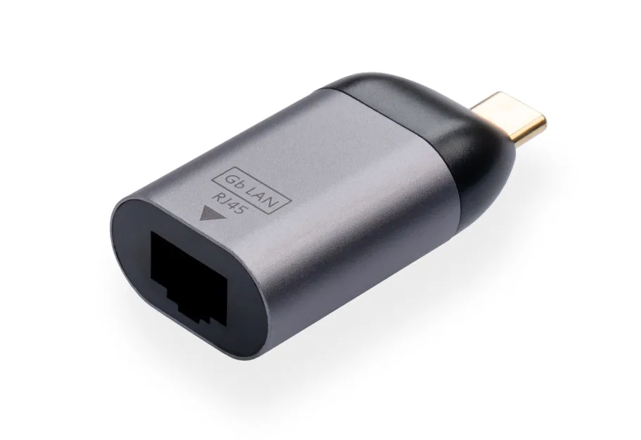 Adapter USB-C to RJ45 Ethernet 1000Mbps compact Vinga (VCPATCLGBC)