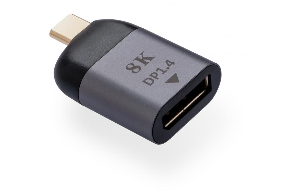 Adapter Type-C Male to DP 1.4 8K60Hz compact Vinga (VCPATCDP4C)