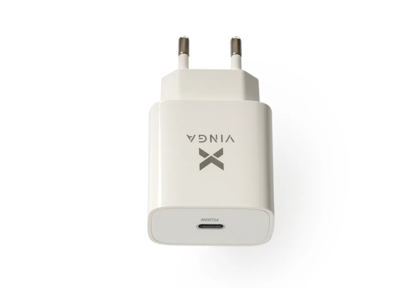 Зарядний пристрій Vinga PD Type-C 20W Charger white (VWCPDC)