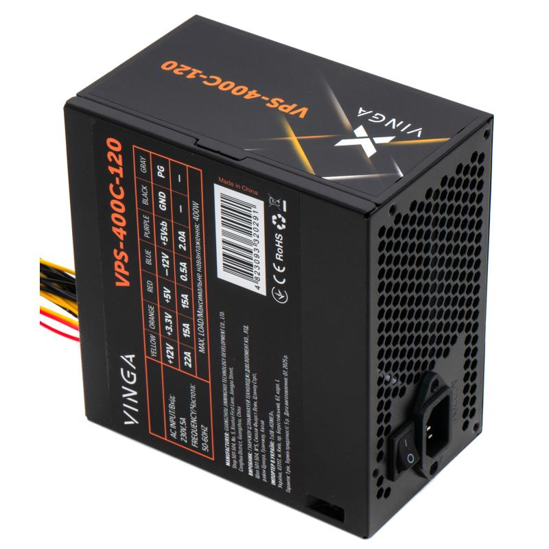 Блок живлення Vinga 400W ОЕМ (VPS-400С-120)