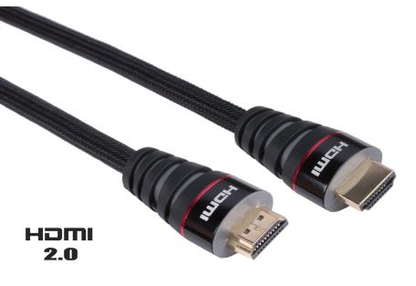 Кабель мультимедийный HDMI to HDMI 1.5m Vinga (HDMI01-1.5)