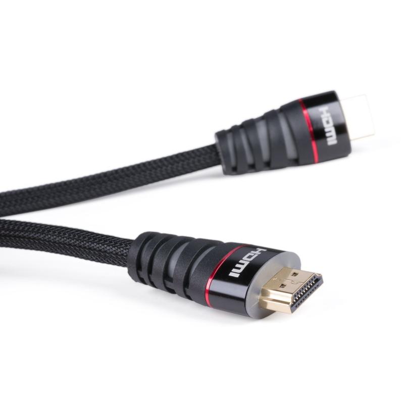 Кабель мультимедийный HDMI to HDMI 1.8m Vinga (HDMI01-1.8)