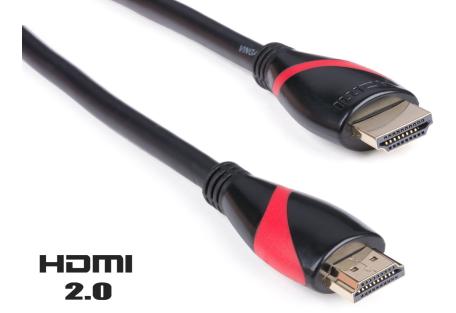 Кабель мультимедийный HDMI to HDMI 1.5m Vinga (HDMI02-1.5)