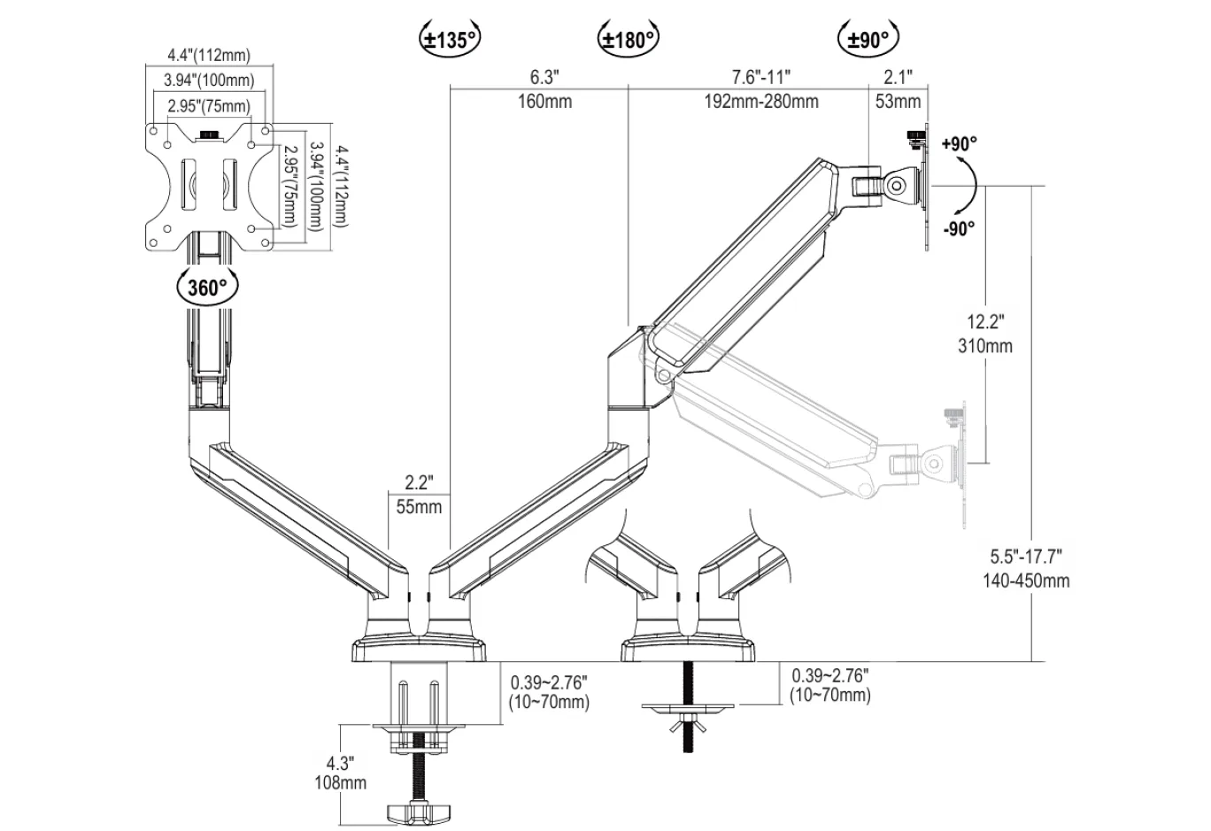 Bracket Vinga TD32-1152-L